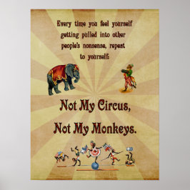 Inte min cirkus, inte mina apor poster