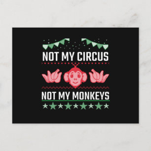 Inte min cirkus, inte mina apor vykort