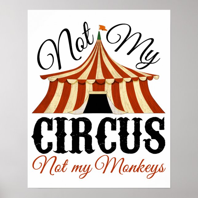 Inte min cirkus - mina apor Poster inte (Framsidan)