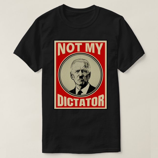 Inte min Dictator Anti Biden Essential T-Shirt (Design framsida)
