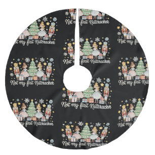Inte min första nötknäppare Sugar Plum Fairy jul Julgransmatta Borstad Polyester