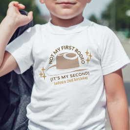 "Inte Min Första Rodeo" Barn 2-års födelsedagscowb T Shirt