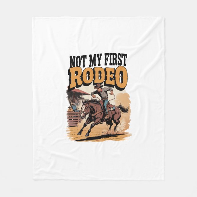 Inte min första Rodeo Horse Land Western Fleecefilt (Framsidan)