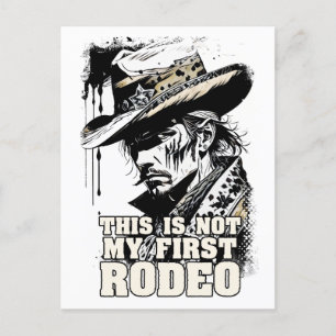 Inte min första RODEO-Vilda western med tålig Vint Vykort