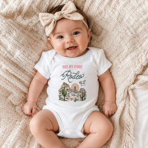 Inte Min Första Rodeo Western Cowgirl-bodysuit T Shirt