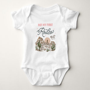 Inte Min Första Rodeo Western Cowgirl-bodysuit T Shirt