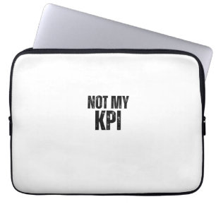 Inte Min KPI Hårda Sanningar Typografiskt Laptopfo Laptop Fodral