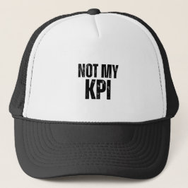 Inte Min KPI Minimalist Snapback Trucker Keps