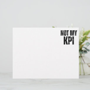 Inte Min KPI Minimalistisk Professionell Brevhuvud