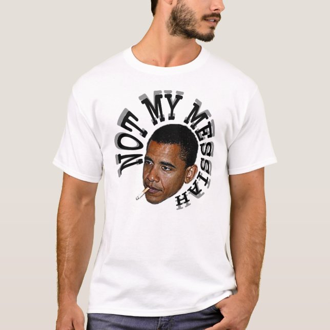 INTE MIN MESSIAHMANAR UTSLAGSPLATS TEE SHIRT (Framsida)