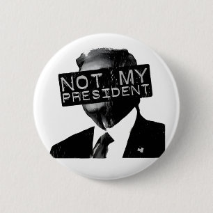 Inte min ordförande Anti Trump Inaguration Liberal Knapp