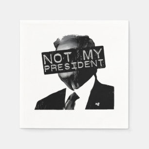 Inte min ordförande Anti Trump Inaguration Liberal Pappersservett