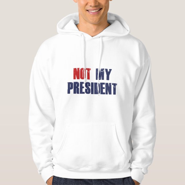 Inte min ordförande hoodie (Framsida)