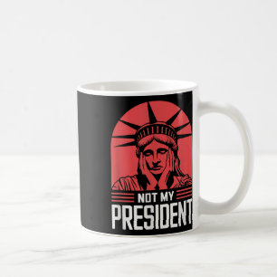 Inte min ordförande Implicit Trump Resist Anti Tru Kaffemugg