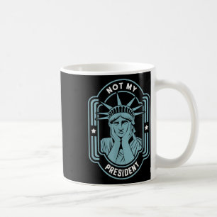 Inte min ordförande Implicit Trump Resist Anti Tru Kaffemugg