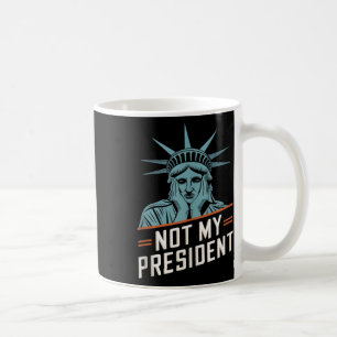 Inte min ordförande Implicit Trump Resist Anti Tru Kaffemugg