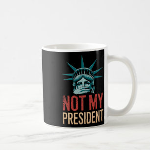 Inte min ordförande Implicit Trump Resist Anti Tru Kaffemugg
