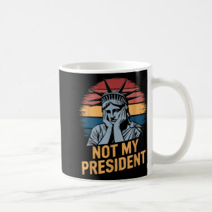 Inte min ordförande Implicit Trump Resist Anti Tru Kaffemugg