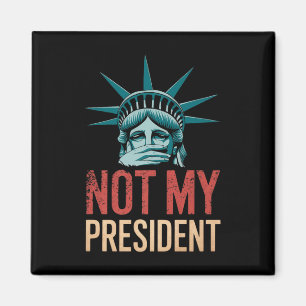 Inte min ordförande Implicit Trump Resist Anti Tru Magnet