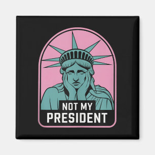 Inte min ordförande Implicit Trump Resist Anti Tru Magnet