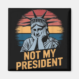 Inte min ordförande Implicit Trump Resist Anti Tru Magnet