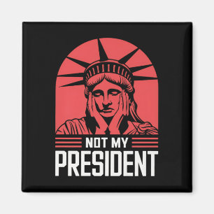 Inte min ordförande Implicit Trump Resist Anti Tru Magnet