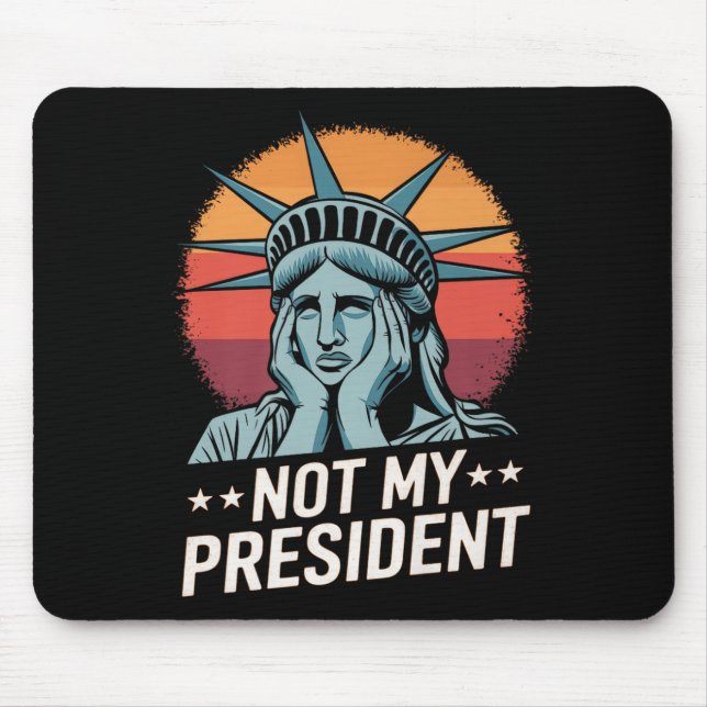Inte min ordförande Implicit Trump Resist Anti Tru Musmatta (Framsidan)