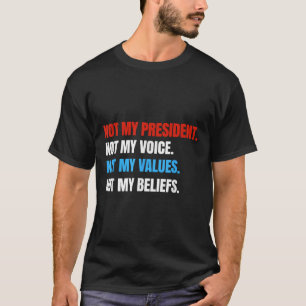 Inte min ordförande, inte min röst och inte mina v t shirt