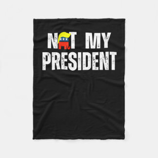 Inte min ordförande Trump 2025 Fleecefilt