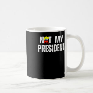 Inte min ordförande Trump 2025 Kaffemugg