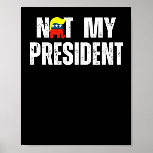 Inte min ordförande Trump 2025 Poster