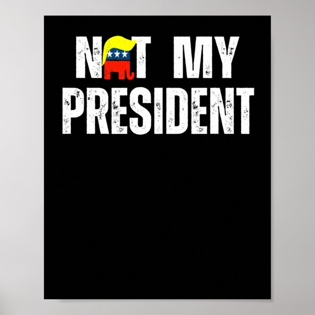 Inte min ordförande Trump 2025 Poster (Framsidan)