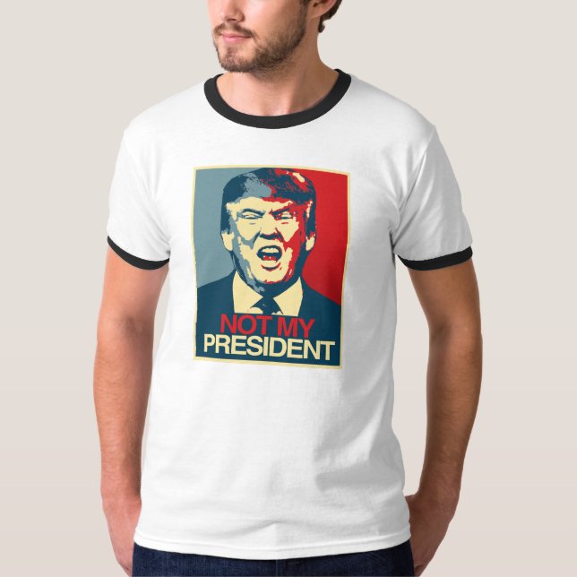 Inte min president - Anti-Trumf propaganda -- Tee (Framsida)