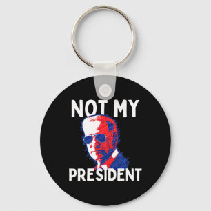 Inte min president Biden - Pro Trump 2020 Republik Nyckelring