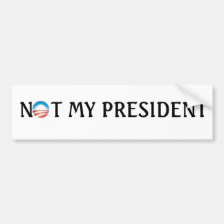 inte min president bildekal