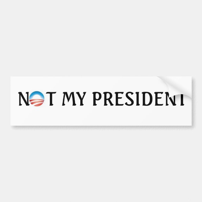 inte min president bildekal (Framsidan)