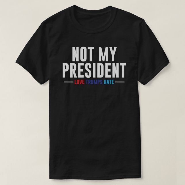 Inte min president Classic T-Shirt (Design framsida)