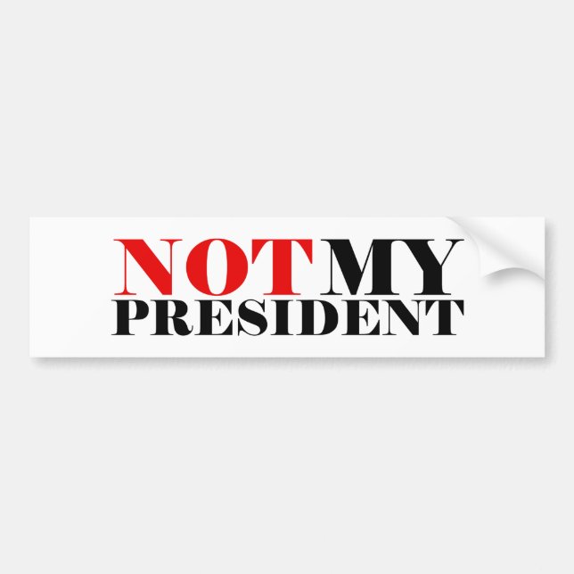 Inte Min President Klistermärke (Framsidan)