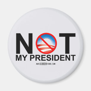 Inte min president magnet
