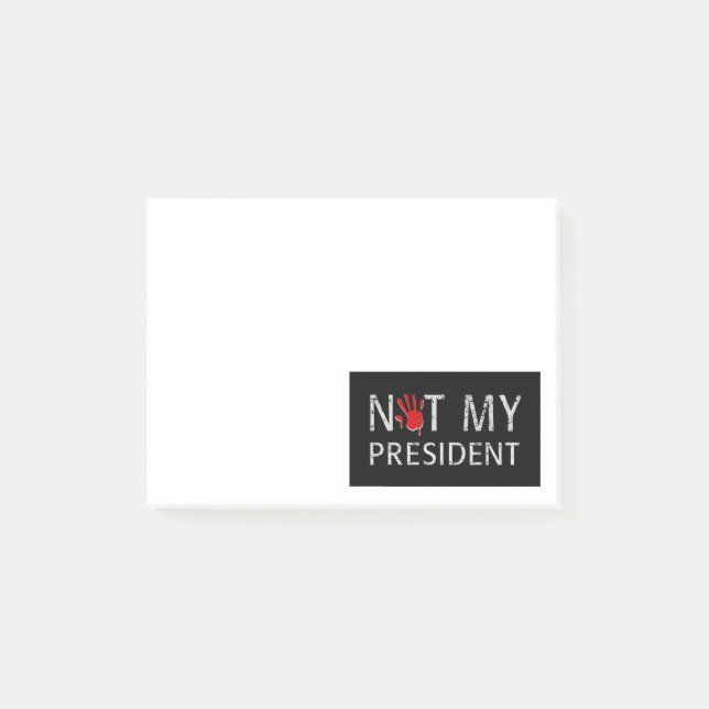 Inte min president post-it block (Framsida)