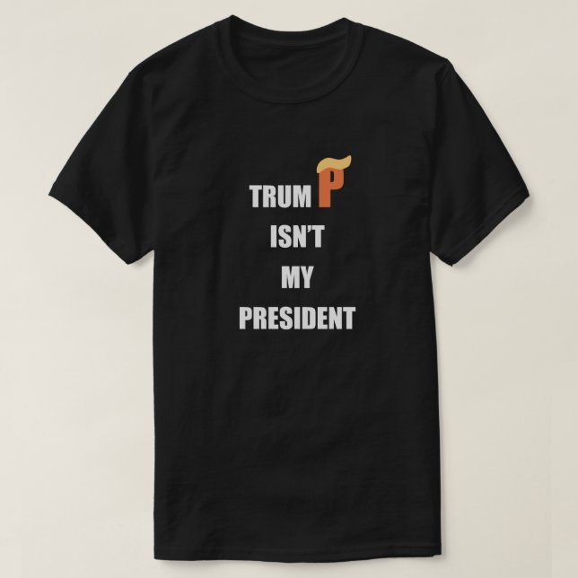 Inte min president tee shirt (Design framsida)