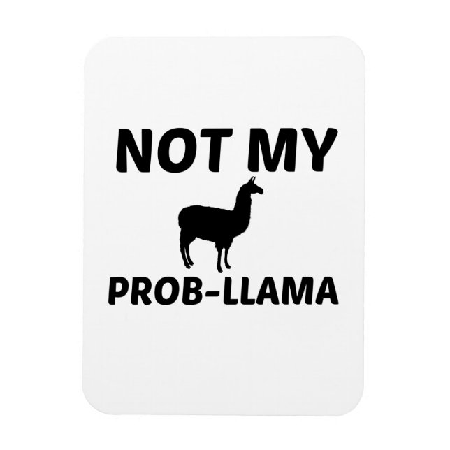 INTE MIN PROB LLAMA MAGNET (Vertikal)