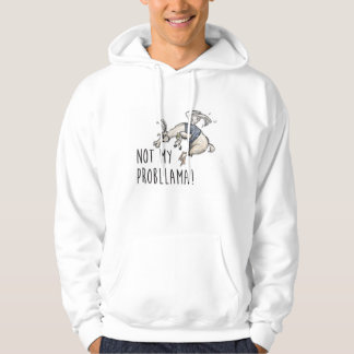 Inte min Probllama Hoody Sweatshirt Med Luva