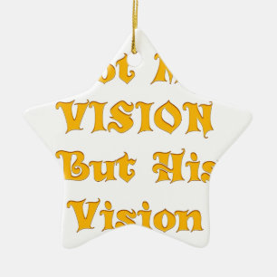 Inte min vision, men hans bild skriver ut julgransprydnad keramik