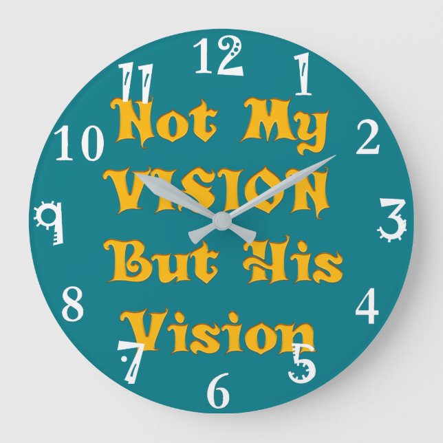 Inte min vision, men hans bild skriver ut stor klocka (Framsida)