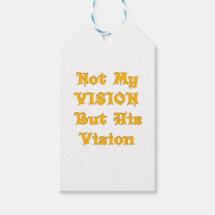 Inte min vision utan hans vision presentetikett