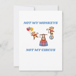 Inte Mina Apor - Inte Min Cirkus Julkort