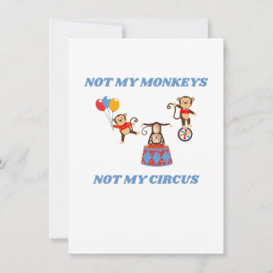Inte Mina Apor - Inte Min Cirkus Julkort