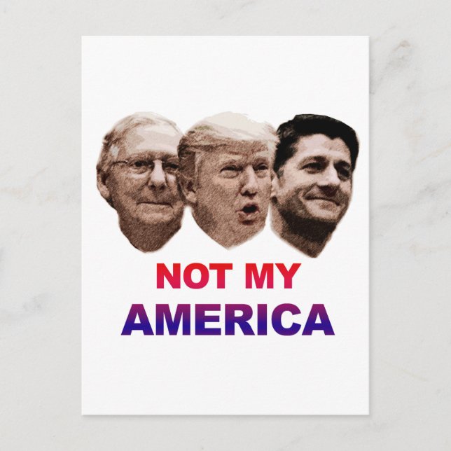 Inte mitt Amerika Vykort (Framsida)