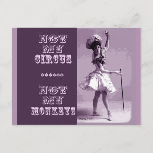 Inte mitt Circus-vykort Vykort